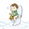 トイレトレーニングを頑張る赤ちゃん